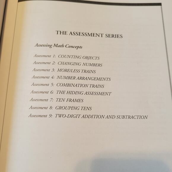 Hiding Assessment Book 6 Kathy Richardson 45 Student Form Assessing Math Concept - Picture 5 of 10